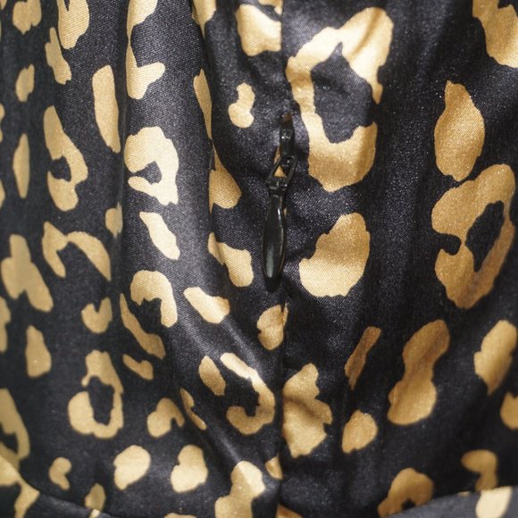 Rixo Lilly Leopard Print Silk Mini Dress Small - Picture 6 of 12